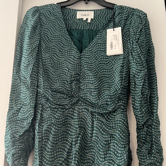 NWT Ba&sh Little Dress Emerald (Small/1) - Picture 6 of 7